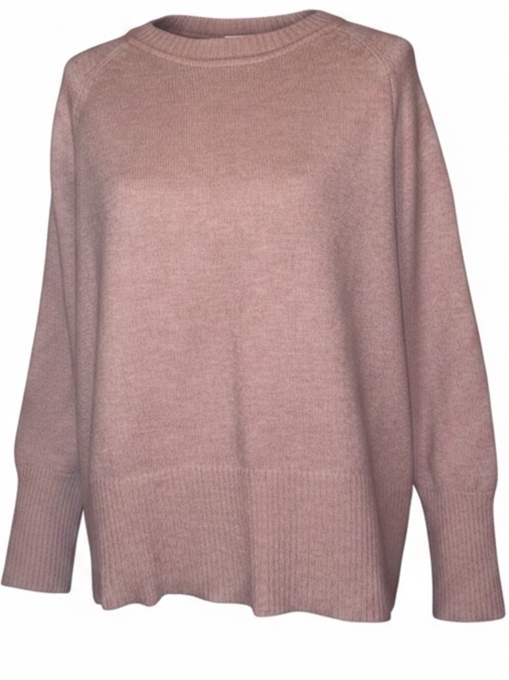 MAGASCHONI Crewneck Long Sleeve Sweater in Dusty Rose Pink in Size LARGE